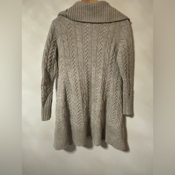 Ann Taylor Loft- Oatmeal Open knit cardigan - Picture 5 of 6